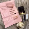 Mini Makeup Щетка набор 6 шт. Путешествующие портативные фонда Свободные порошковые тени для глаз Concealer Бровей розовый макияж кисти набор с сумкой