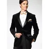 Pas cher et fin deux boutons garçons d'honneur pic revers marié Tuxedos hommes costumes mariage/bal/dîner meilleur homme Blazer (veste + pantalon + cravate) A139