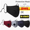 Kostenloser DHL PM2.5 Mundmasken Anti-Staub-Rauch-Gesichtsmaske Verstellbare wiederverwendbare Atemschutzmaske mit 1 Filter