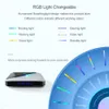 Android 9.0 RGB 라이트 스마트 TV 박스 Amlogic S905X3 USB3.0 1080p H.265 4K 60FPS Google Play A95X F3 Air 8K