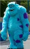 2018 venda Quente Mascote Sully Mascot Head Costume Halloween Natal Adereços de Aniversário Trajes Outfit Outfit olome