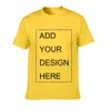 Ursporttech Maßgeschneidertes Herren-T-Shirt Drucken Sie Ihr eigenes Design Hochwertiges, atmungsaktives Baumwoll-T-Shirt für Männer in Übergröße XS-3XL MX190710
