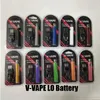 Nuovo V-VAPE LO Preriscaldare VV Battery Kit 650mAh tensione variabile della batteria con USB Charger per 510 filo grosso olio cartuccia del carro armato