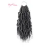 爆弾のねじれのかぎ針編み編み物の合成ヘアエクステンションOmbre Afro Kinky Twist編組毛14インチ24strandsアフリカのバンドル