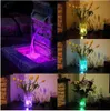 Battery Operated Waterproof RGB Submersible LED Light Underwater Night Lamp Tea Lights for vase,bowls,aquarium and party Wedding