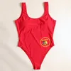 Swimwear féminin Bfustyle Aman Baywatch la même pièce de maillot de bain féminine Sexy Party Red Bathing Bather Plus taille de maillot de bain 15157454