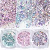 1 Box Nail Mermaid Glitter Flakes Sparkly 3d Hexagon Manicure Nails Art