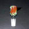 Colorful Glass Bong Bowl Pieces Hookahs Female Male 14mm 18mm With Honeycomb Screen Round Glass Bowls For Oil Rigs Bongs