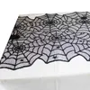 Schwarze Spitze Spinnennetz Tischdecke Halloween Tischdecke Home Tischdekoration Kamin Schal Kreative Tischdecke Abdeckung Party Dekor BH2408 TQQ