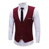 Black Gray Groom Vests with Chain Groom Vest Slim Fit Mens Suit Vest Prom Wedding Waistcoat Fress 1808711