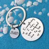 Everything I Am To Be Dad Mom Metal Letter Key Chain Rings for Men Women Car Keys Ring Pendant Thank You Mother's Day Birthday Gift Wholesale Stainless Steel