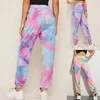 2020 New tie dye joggers a vita alta pantaloni larghi lunghi pantaloni della tuta da donna pantaloni larghi streetwear vestiti Dropshipping