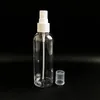 プラスチック香水スプレーボトル10ml 20ml 30ml 50ml 60ml 100mlペット透明エイジャコン詰め替え可能なミストポンプのじょうろは、化粧品の香水トナー