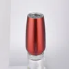 Egg Cups Stainless Steel Wine Tumblers Mug with Lids Unbreakable Champagne Beer Glass Car Insulated Vacuum Cup Bar 9 Color Wholesale YFA2101