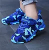 Długość wkładki 16-24 cm 4-14 lat dzieci działa casual camouflage dzieci chłopcy sneakers sport dziewcząt oddychać buty