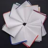 Solid Hankerchief 20 colors white cotton Pocket square Napkin kerchief mocket men's noserag For Cocktail Party Wedding Party 318A