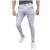 2019 Mannen Jurk Skinny Casual Broek Slim Fit Business Heren Pak Broek Hoge Kwaliteit Formele Plaid Size282u