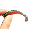 80mm 10 pcs / saco de pesca isca de isca macia isca artificial predador tackle jerkbait para pike e baixo