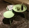 Tea table Bedroom Furniture simple small family balcony living room iron art sofa side Mini personality round tables corner a few