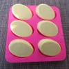 Soap Mold Silicone Oval baking Tool flower Handmade Honeycomb Pattern Soap Making Mould Tray 6 Cavity Big