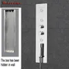 Salle de bain de luxe dissimulée douche panneau de vanne thermostatique mitigeur de douche robinet de pluie robinet de douche mural masssage Jet Set système AF4101