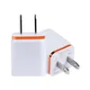 Caricabatterie da parete Dual USB in metallo US EU Plug 2.1A Adattatore di alimentazione CA due 2 porte per Iphone Samsung Galaxy Note LG Tablet Ipad