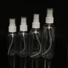 10ml-120ml PET Plastic Perfume Bottle Empty Refilable Spray Bottle Sample Vials with Pump Sprayer Black Lids