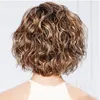 Hot sale women short roll and fluffy cosplay head sets high quality hair lace wigs for free shipping