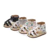 Hongteya meninas de couro genuíno sapatos de solado duro de verão sandálias de bebê dhl frete grátis