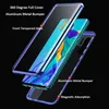 360 Volledige magnetische dubbelzijdige glazen metalen bumper telefoonhoes voor Huawei Honor P30 Pro Mate 20 X P20 NOVA 5 Note 10 9X 20 8X Cover3847461