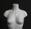 Modig stil glasfiberglans vit mannequin torso modell torso fabrik direktförsäljning