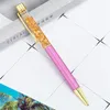 Creative Gold Foil Ballpoint Pens Flow Liquid Metal Signature Business Pen School Office Supplies Writing Pen