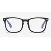 Großhandel - Frame Klare Linse Myopie Nerd Black Sonnenbrille Zwei Ton Niet Brillen Frames Frauen