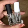 Bouteilles de vernis à ongles de 5ml et petite brosse, récipient pour Nail Art, récipient d'huile à ongles en verre transparent F2749