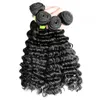 Melhor 10A Brazilian Profunda Onda Curly Virgem Cabelo Não Transformado Peruano Indiano Malásia Remy Cabelo Humano Weave Bundles Cuticle Align 2 Ano Vida