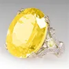 Choucong – bague de promesse en forme d'œufs de colombe, ovale, en cristal Zircon Cz, couleur or, pour anniversaire de mariage, bijoux de fête pour femmes, 2571