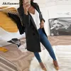 بدلة الشتاء الخريف السترة نساء 2024 Dames Blazers Blazer Blazer Mujer Jund