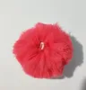 Oi-Q Pompon bola pompom fofo Rex Rabbit Fur Artesanato DIY para chaveiro Bolsas Acessórios cabelo macio 16pcs 8 centímetros GR109