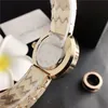 Orologi da polso di marca per donna Orologio da ragazza in cristallo con cinturino in metallo stile lettere grandi M85