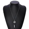 Nieuwe Zeshoekig Prisma Quartz Natuursteen Hanger Ketting Ster Lotus angel Crystal Healing Point Chakra charm Lange ketting Voor vrouwen Sieraden