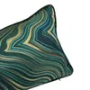 Contemporary Soft Woven Geometric Waist Pillow Case 30x50 cm Home Living Deco Sofa Car Chair Dark Green Lumbar Cushion Cover Sell 4148319