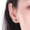 2020 New Arrival Sweet 5 Style Women Fashion Jewelry 925 Sterling Silver Colorful 5A Cubic Zircon Party Simple Lovely Stud Earring Gift