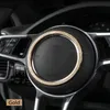 Autocollants de couverture 3D avec emblème de volant de voiture, accessoires automobiles pour Porsche Macan Panamera 718 nouveau Cayenne