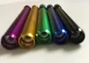 82mm Multi Colors Spring Mouth Metallpfeifen Filterspitzen Aluminium One Hitter Bats Selbstreinigende Snuff Snorter Dugout Pipe