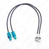 CAR OEM 2FEMALE DO 2MALE FAKRA II Adapter anteny radiowej dla VW Jettagolf MK5MK6PASSAT B6B7TIGUAN RNS510RCD51031039376132139