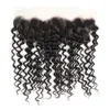 Diep krullend haar Frontaal met bundels Peruaanse Deepwave-stukken 16 18 20 en 16 inch ananas Wave-sluiting 3 bundels1156765