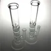 두꺼운 Recycler Heady Glass Bong Water Pipes with 10.5 인치 3 벌집 필터 Oil Rigs 18mm Male Glass Beaker Bongs