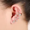 Snake Ear Cuff Single Earrings Punk Earcuffs Party Vintage Clip Earrings Hip Hop Statement Jewelry Accessories for Women Christmas Gift