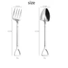 soid spade spoon fork food grade stainless steel coffee stirring spoons Home Kitchen Dining Flatware