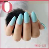 24pcs Acrílico Falso Matte prego Pure Color Manicure falsos unhas cobertura integral para Curto Decoração Press On Nails Art Extensão Falso